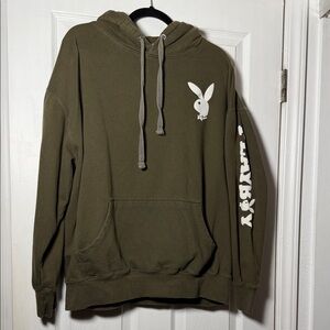 PLAYBOY Olive Green Women's Hoodie